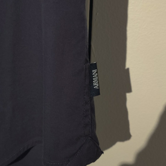 Armani colletzioni blue men's shirt modern - Picture 2 of 4